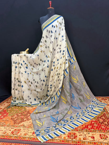 Silkcotton Penkalamkari Saree