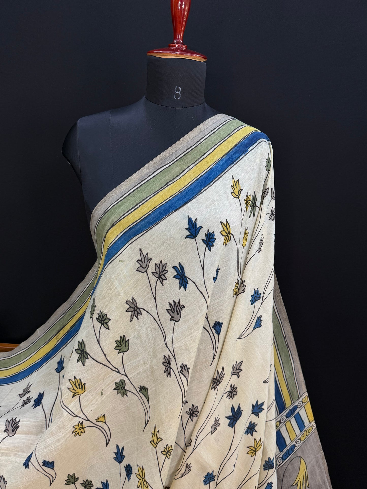 Silkcotton Penkalamkari Saree