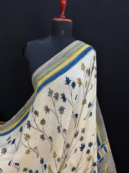 Silkcotton Penkalamkari Saree