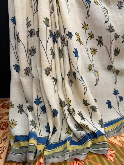 Silkcotton Penkalamkari Saree