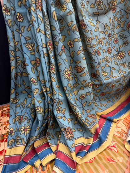 Silkcotton Penkalamkari Saree