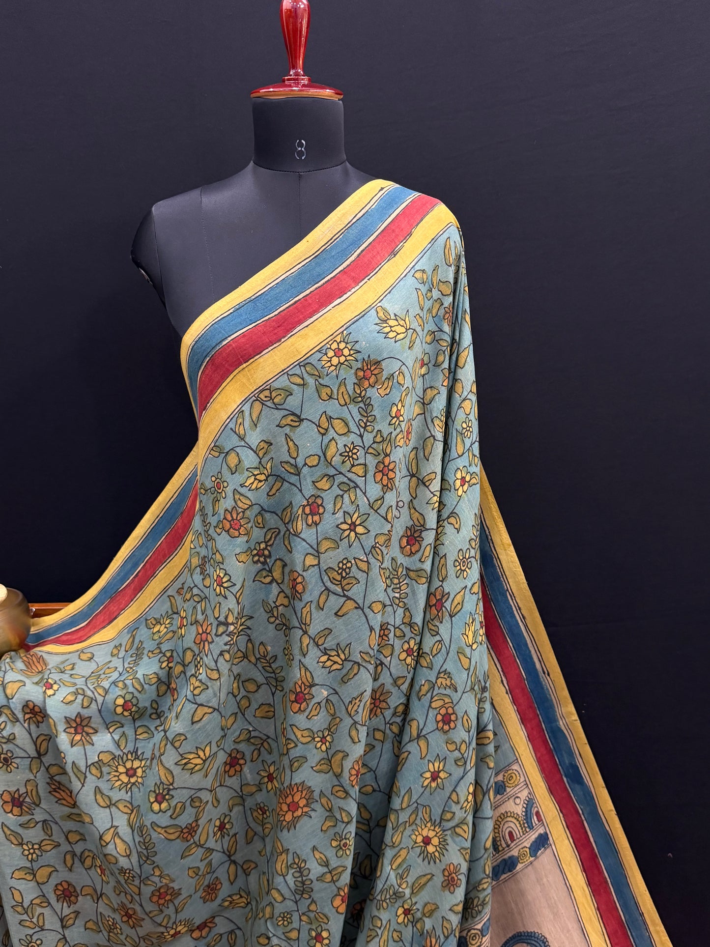 Silkcotton Penkalamkari Saree