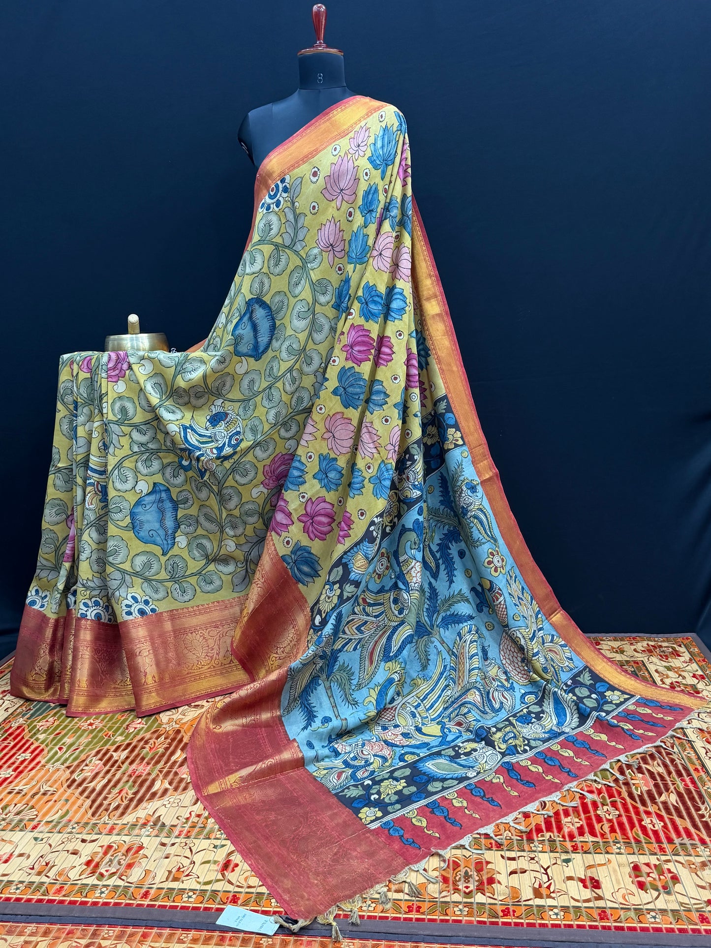 Silkcotton Penkalamkari Saree
