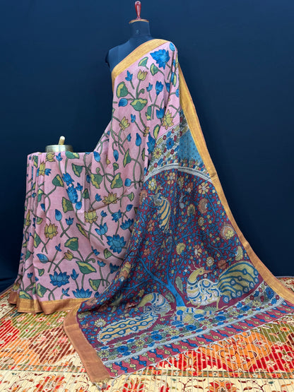 Silkcotton Penkalamkari Saree