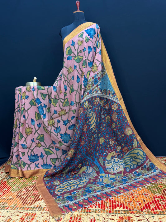 Silkcotton Penkalamkari Saree