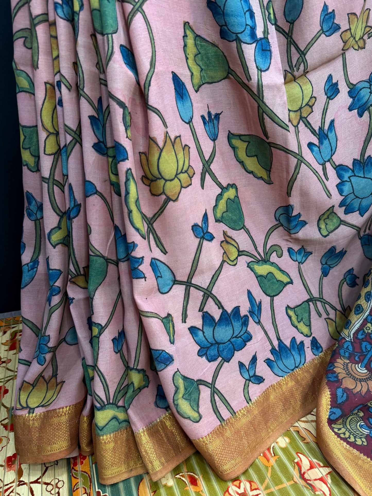 Silkcotton Penkalamkari Saree