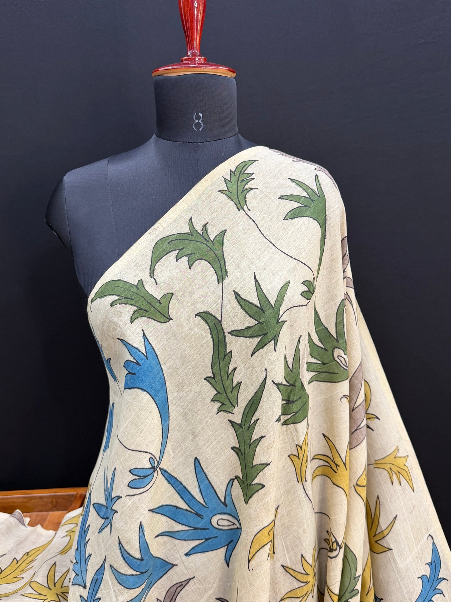 Silkcotton Penkalamkari Saree