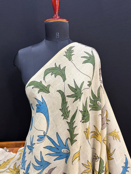 Silkcotton Penkalamkari Saree