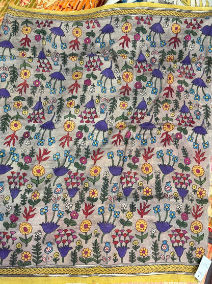 Silkcotton Penkalamkari Saree