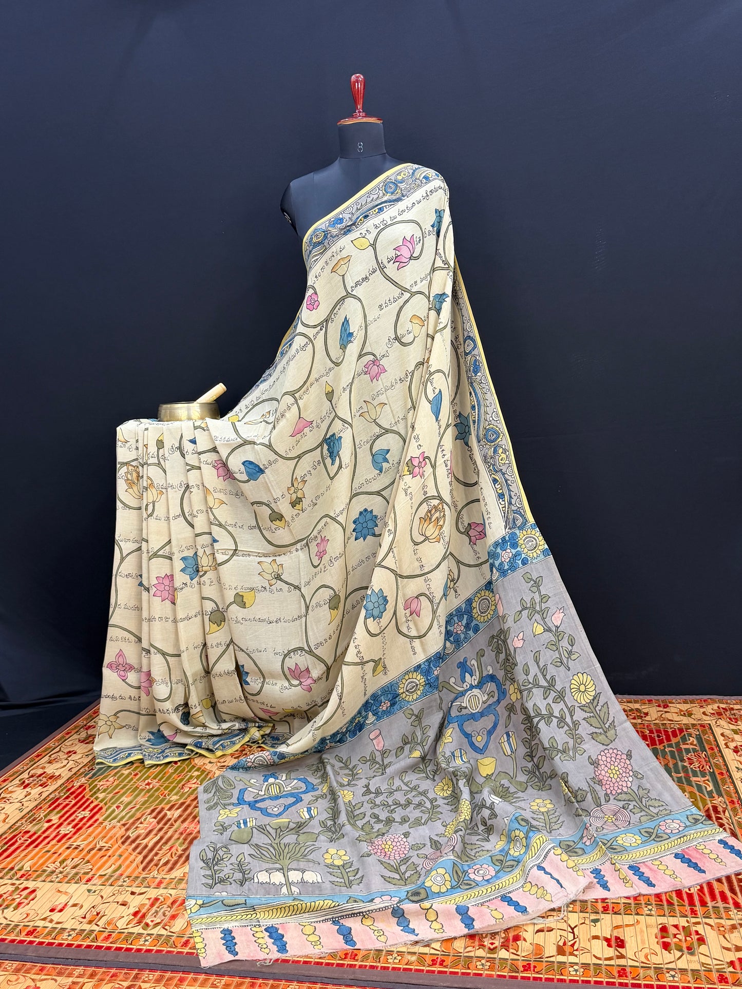 Silkcotton Penkalamkari Saree