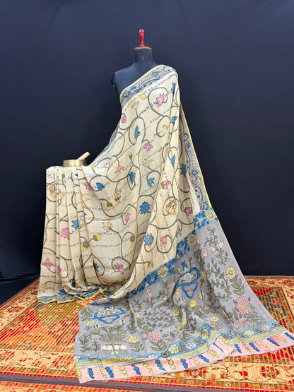 Silkcotton Penkalamkari Saree