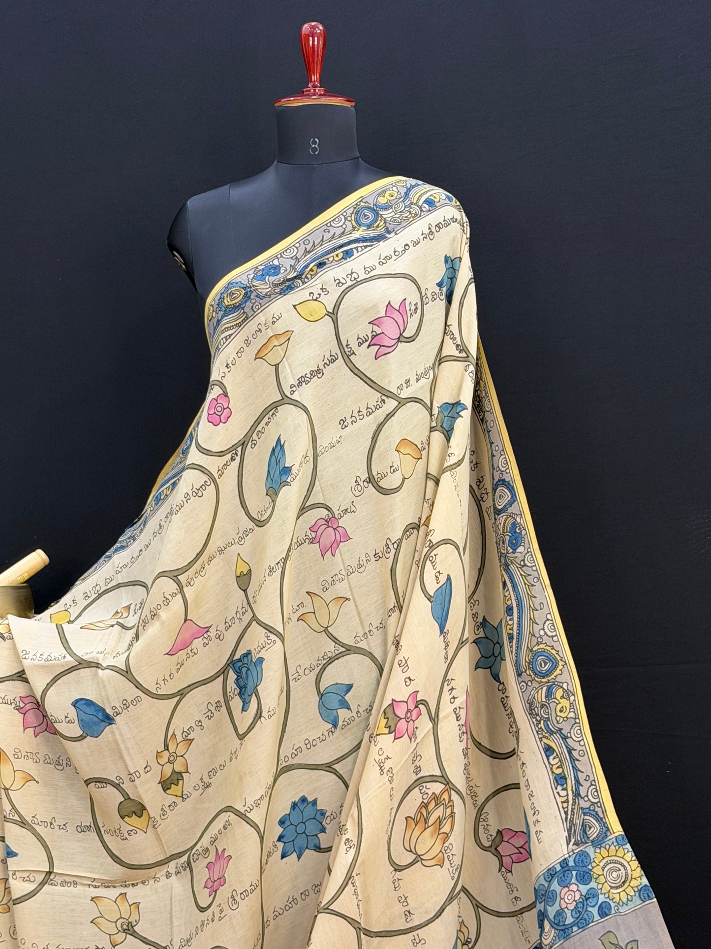 Silkcotton Penkalamkari Saree