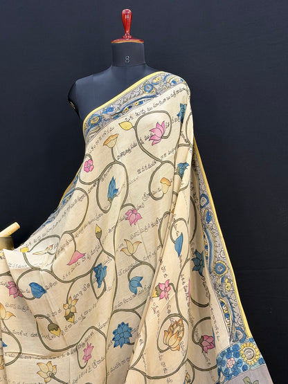 Silkcotton Penkalamkari Saree