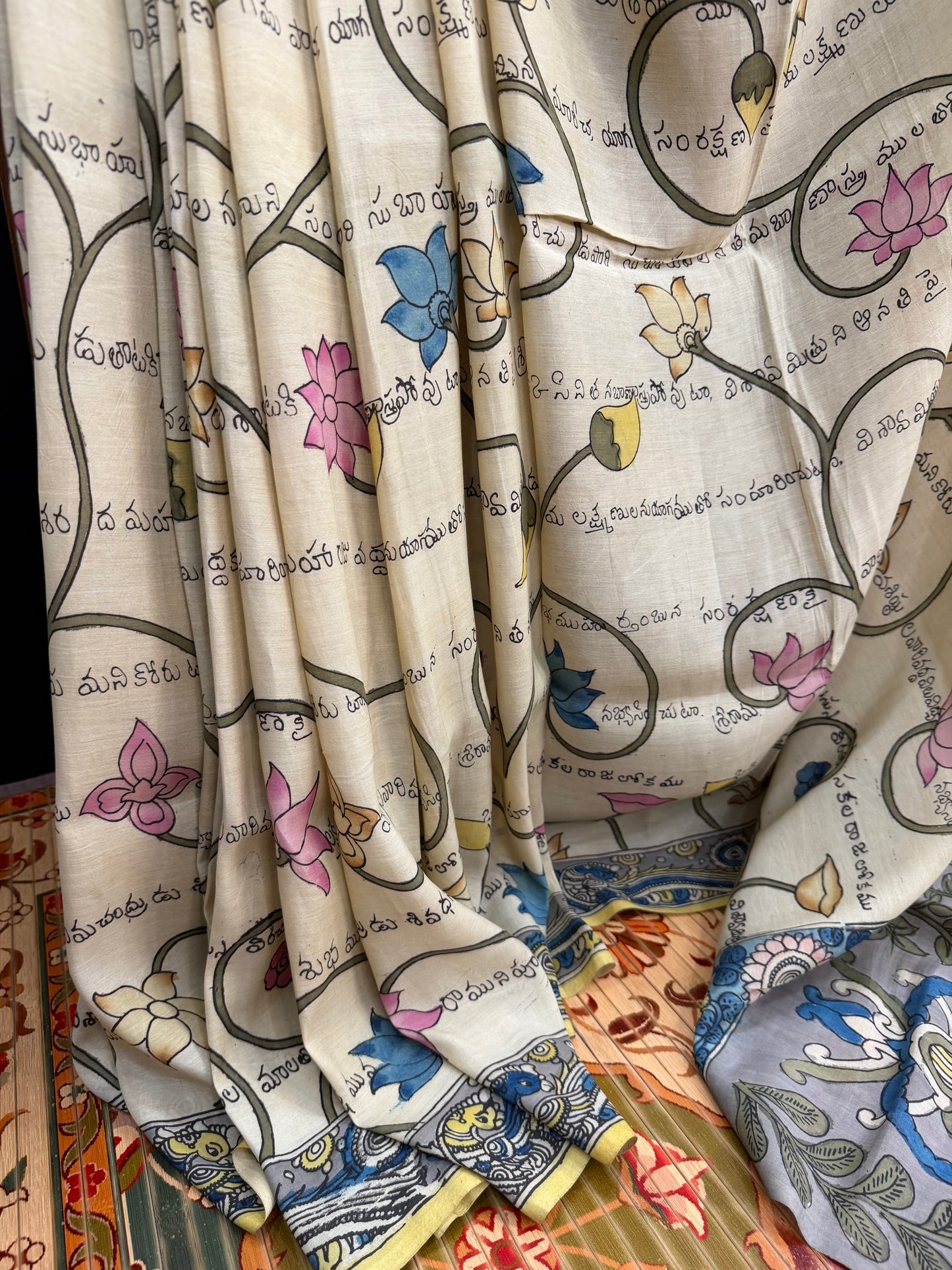 Silkcotton Penkalamkari Saree