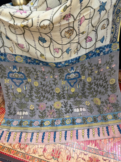Silkcotton Penkalamkari Saree