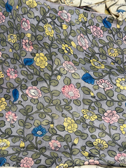 Silkcotton Penkalamkari Saree