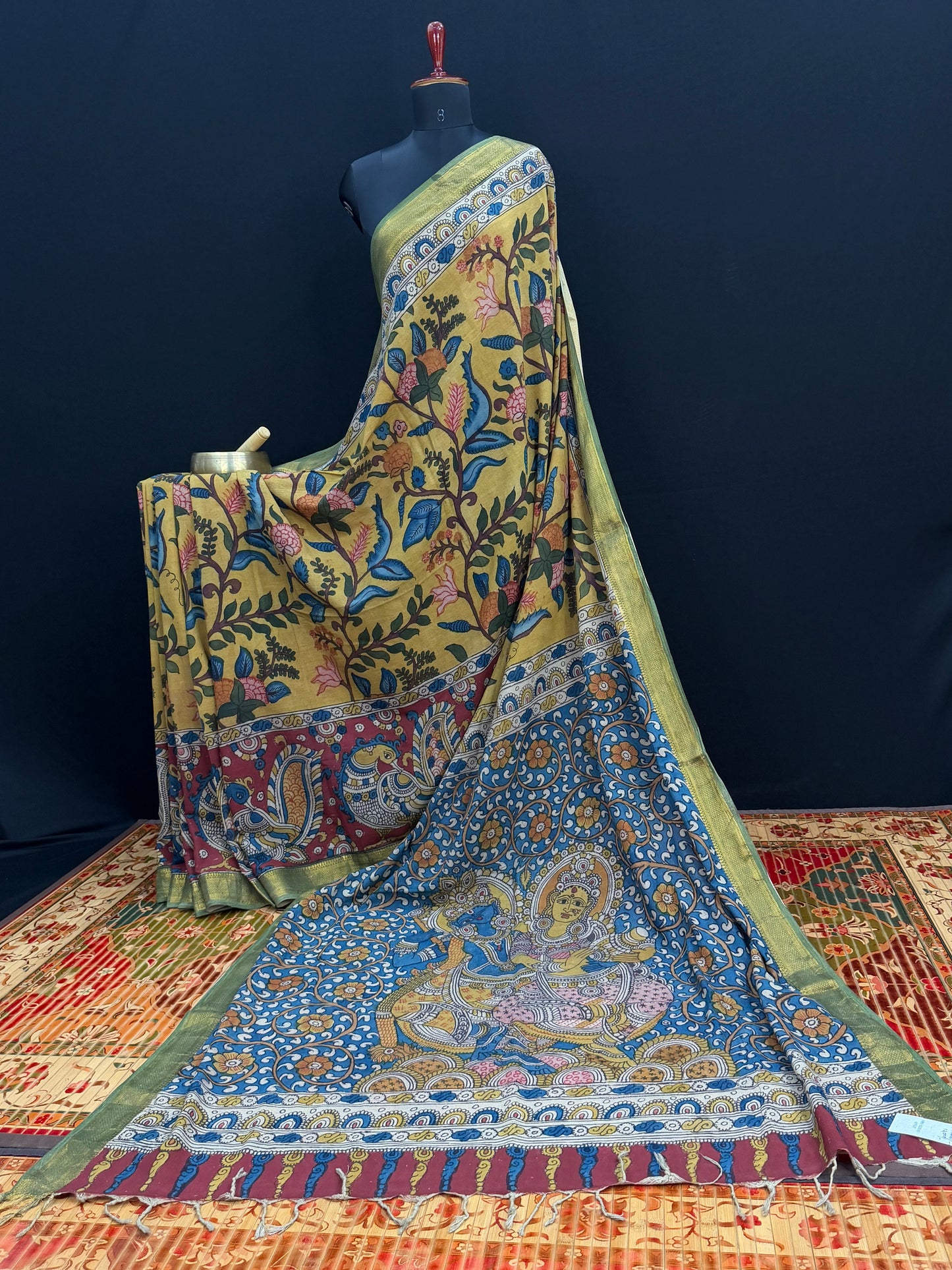 Silkcotton Penkalamkari Saree