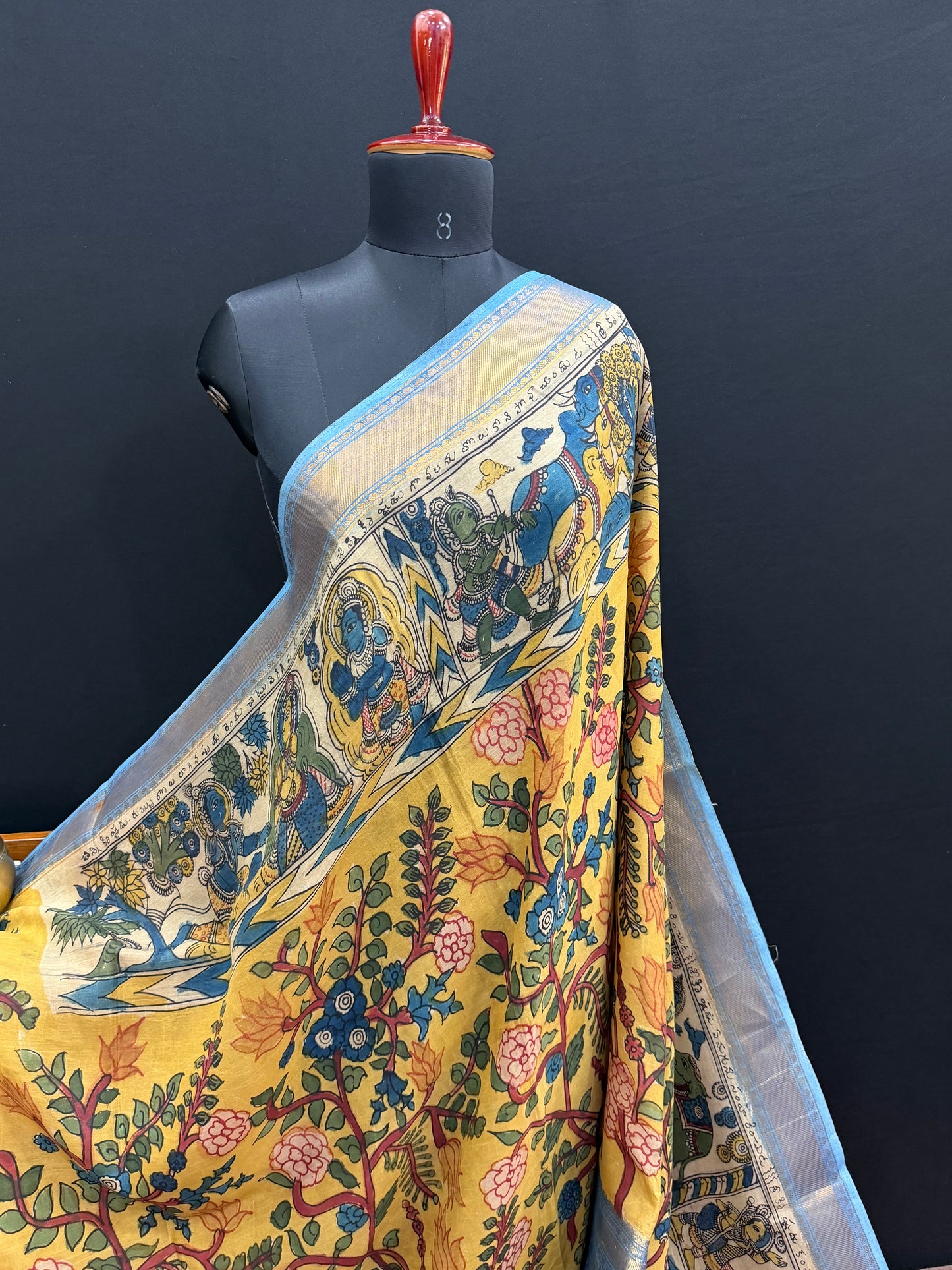 Silkcotton Penkalamkari Saree