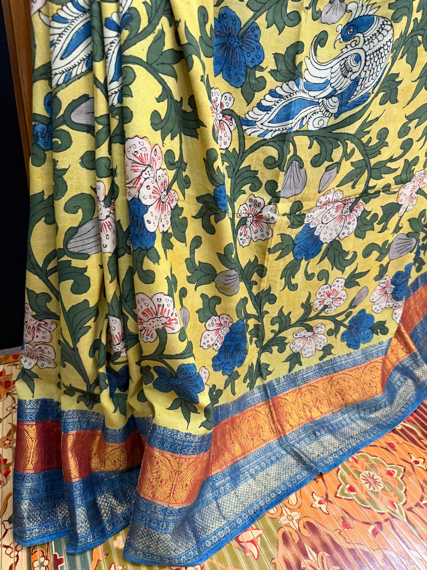 Silkcotton Penkalamkari Saree