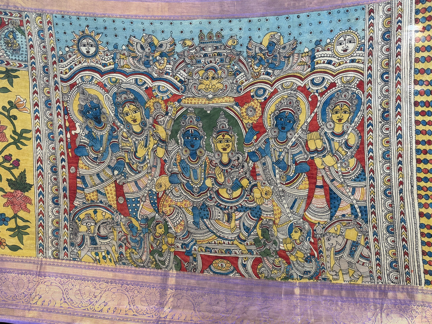 Silkcotton Penkalamkari Saree