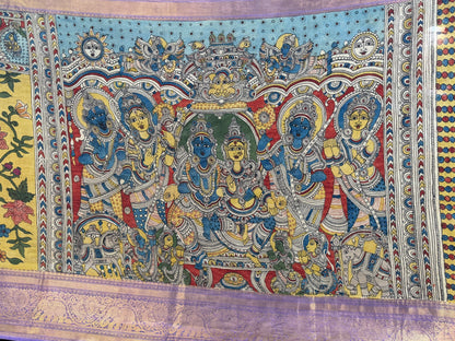 Silkcotton Penkalamkari Saree