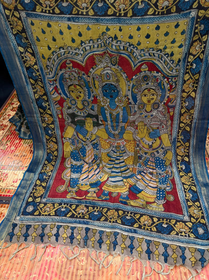 Silkcotton Penkalamkari Saree