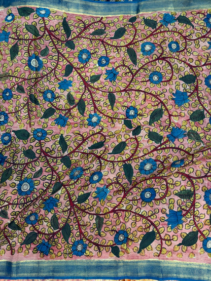 Silkcotton Penkalamkari Saree