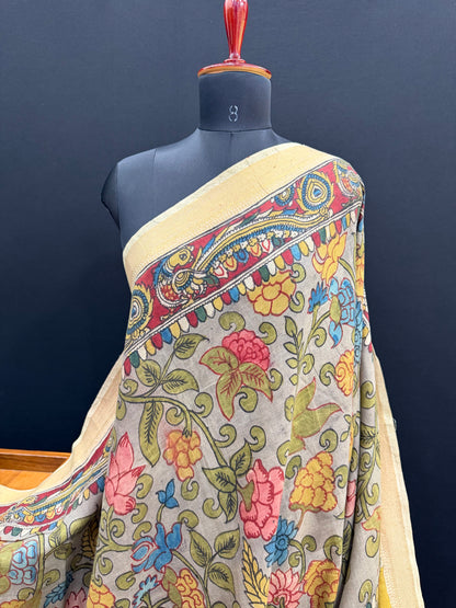 Silkcotton Penkalamkari Saree