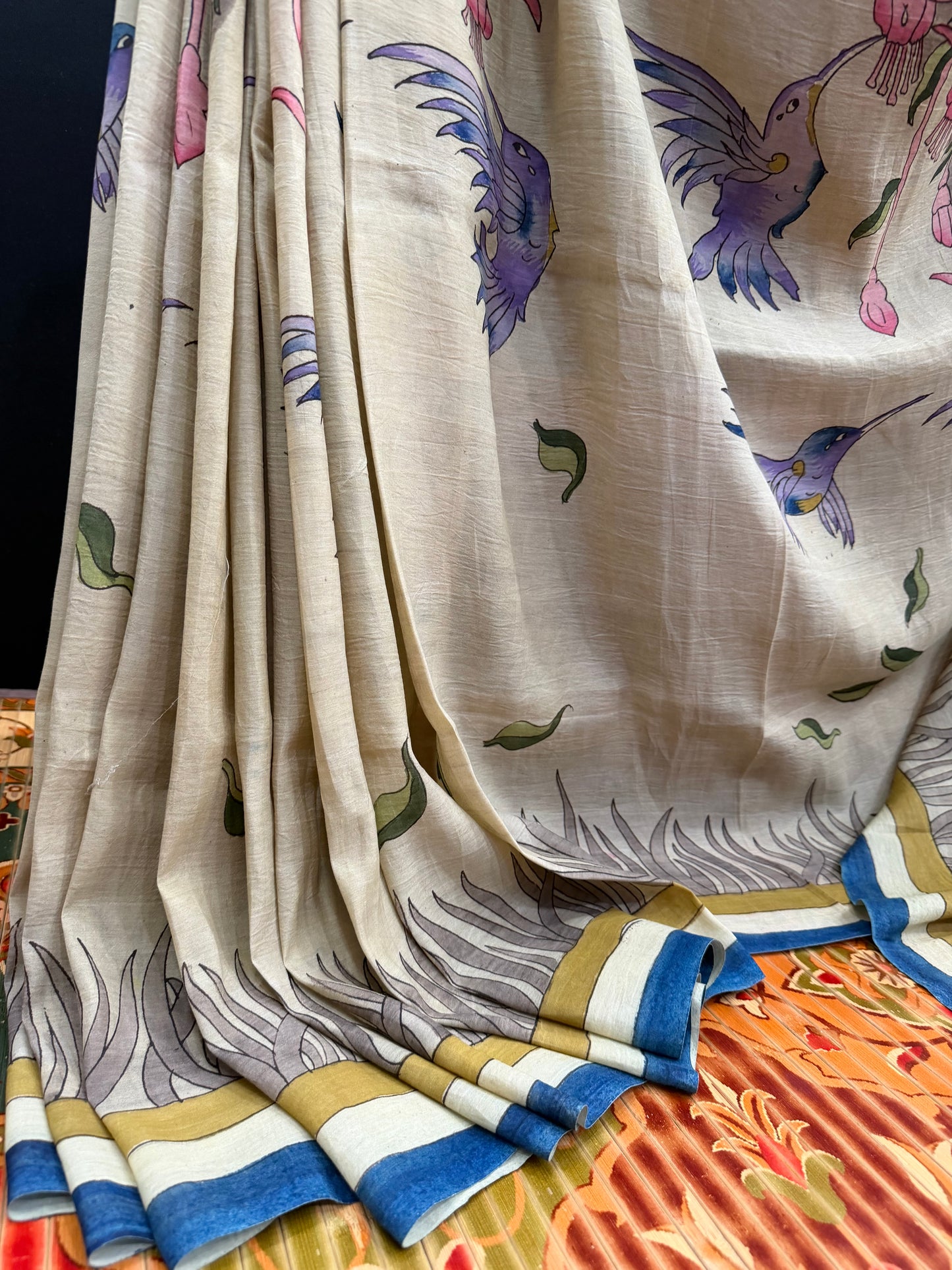 Silkcotton Penkalamkari Saree