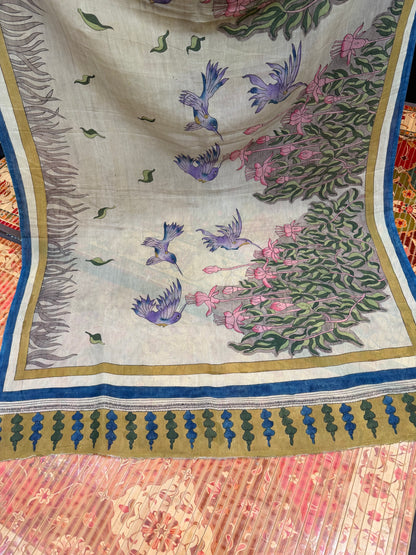 Silkcotton Penkalamkari Saree