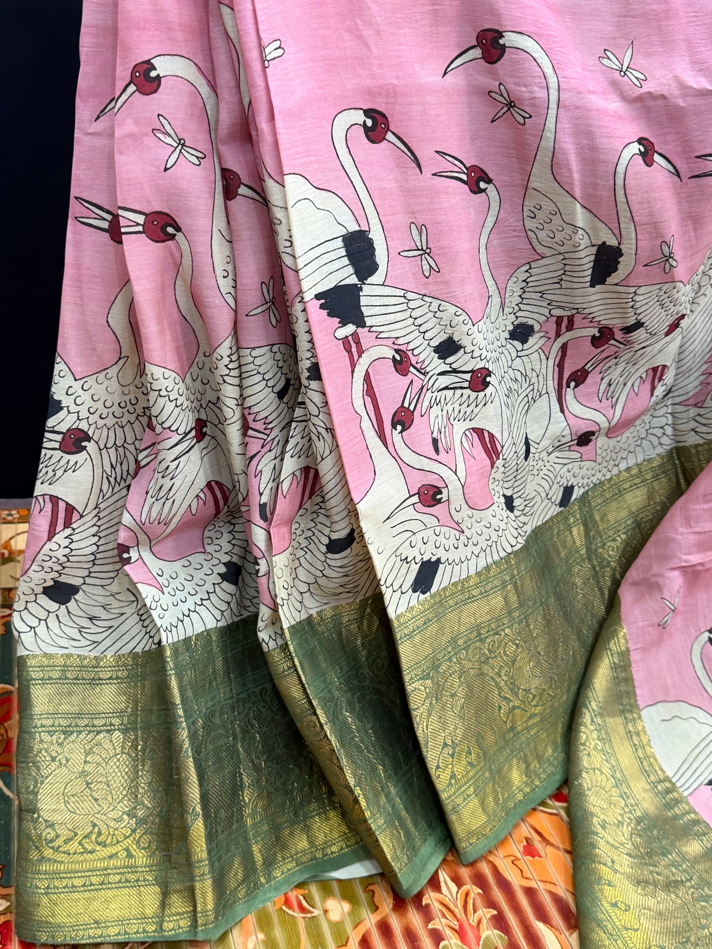 Silkcotton Penkalamkari Saree