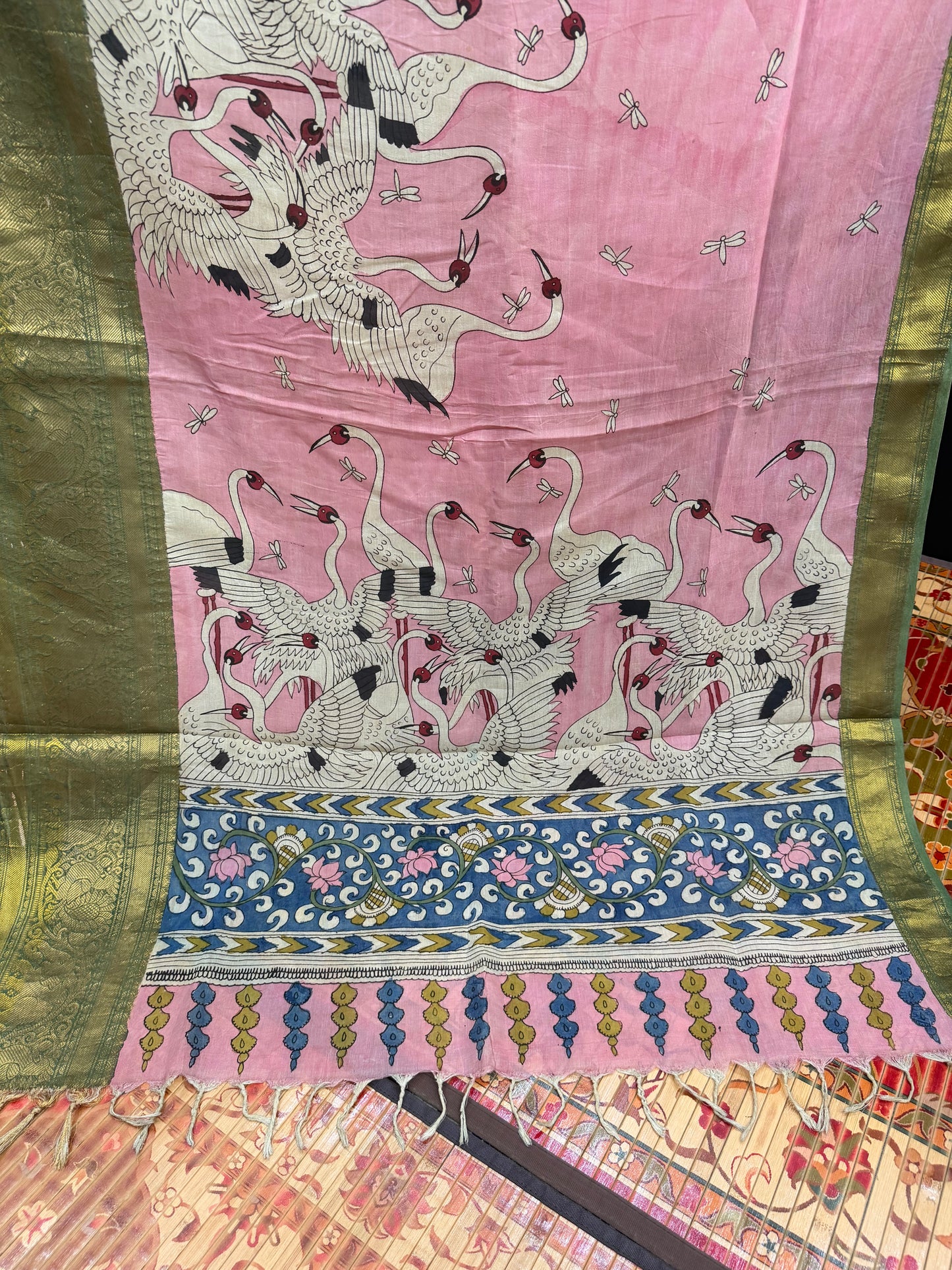 Silkcotton Penkalamkari Saree