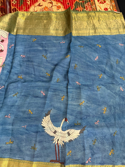 Silkcotton Penkalamkari Saree