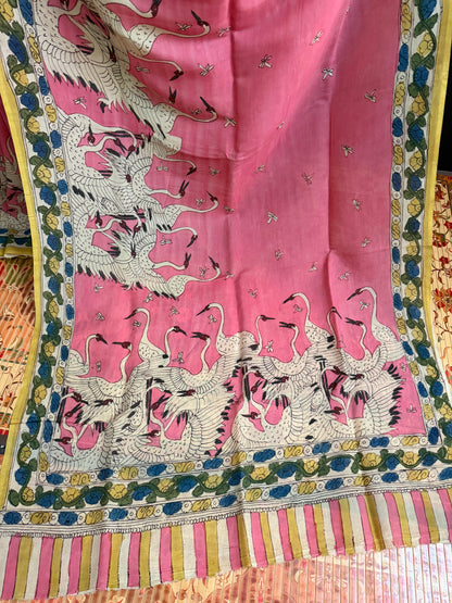 Silkcotton Penkalamkari Saree