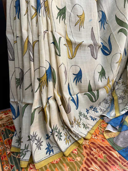 Silkcotton Penkalamkari Saree