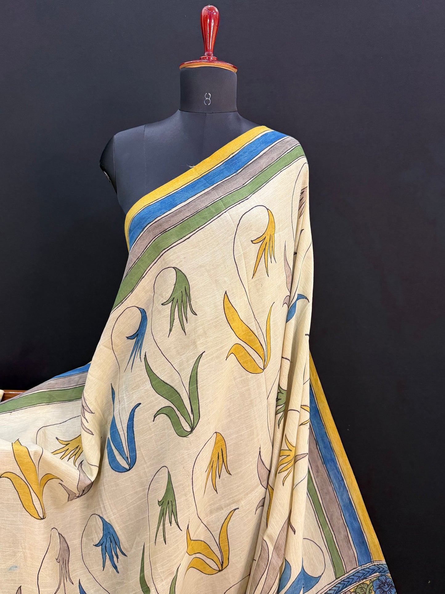 Silkcotton Penkalamkari Saree