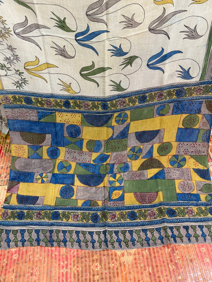 Silkcotton Penkalamkari Saree