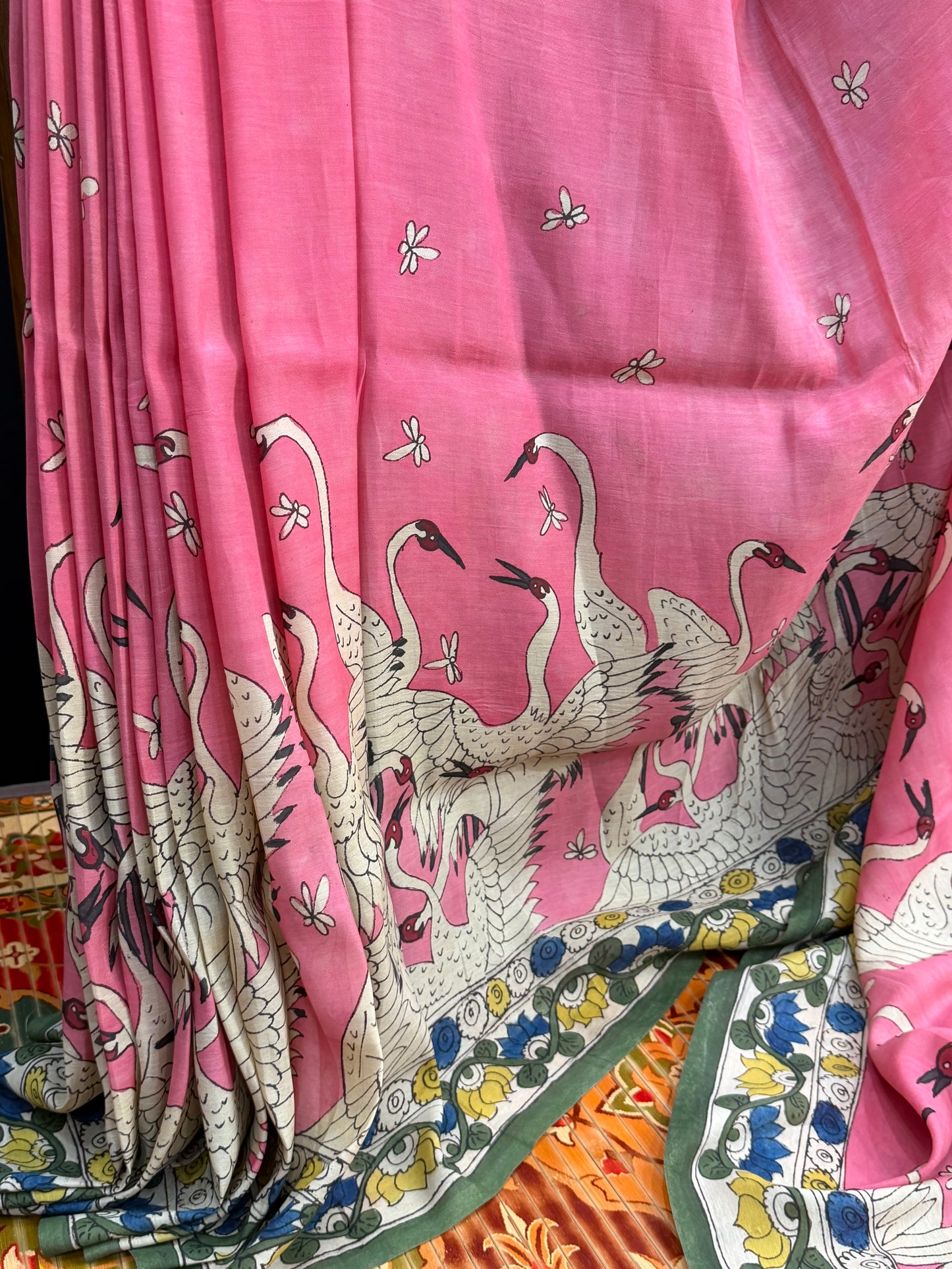 Silkcotton Penkalamkari Saree