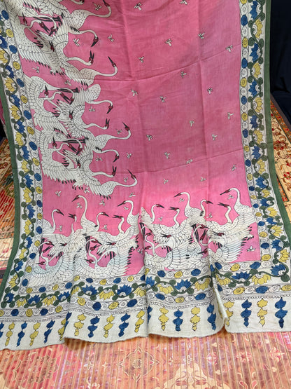 Silkcotton Penkalamkari Saree