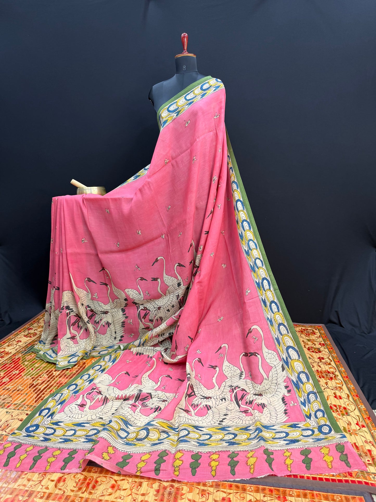 Silkcotton Penkalamkari Saree