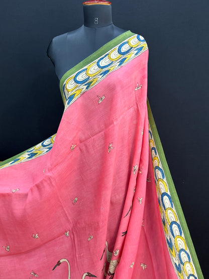 Silkcotton Penkalamkari Saree