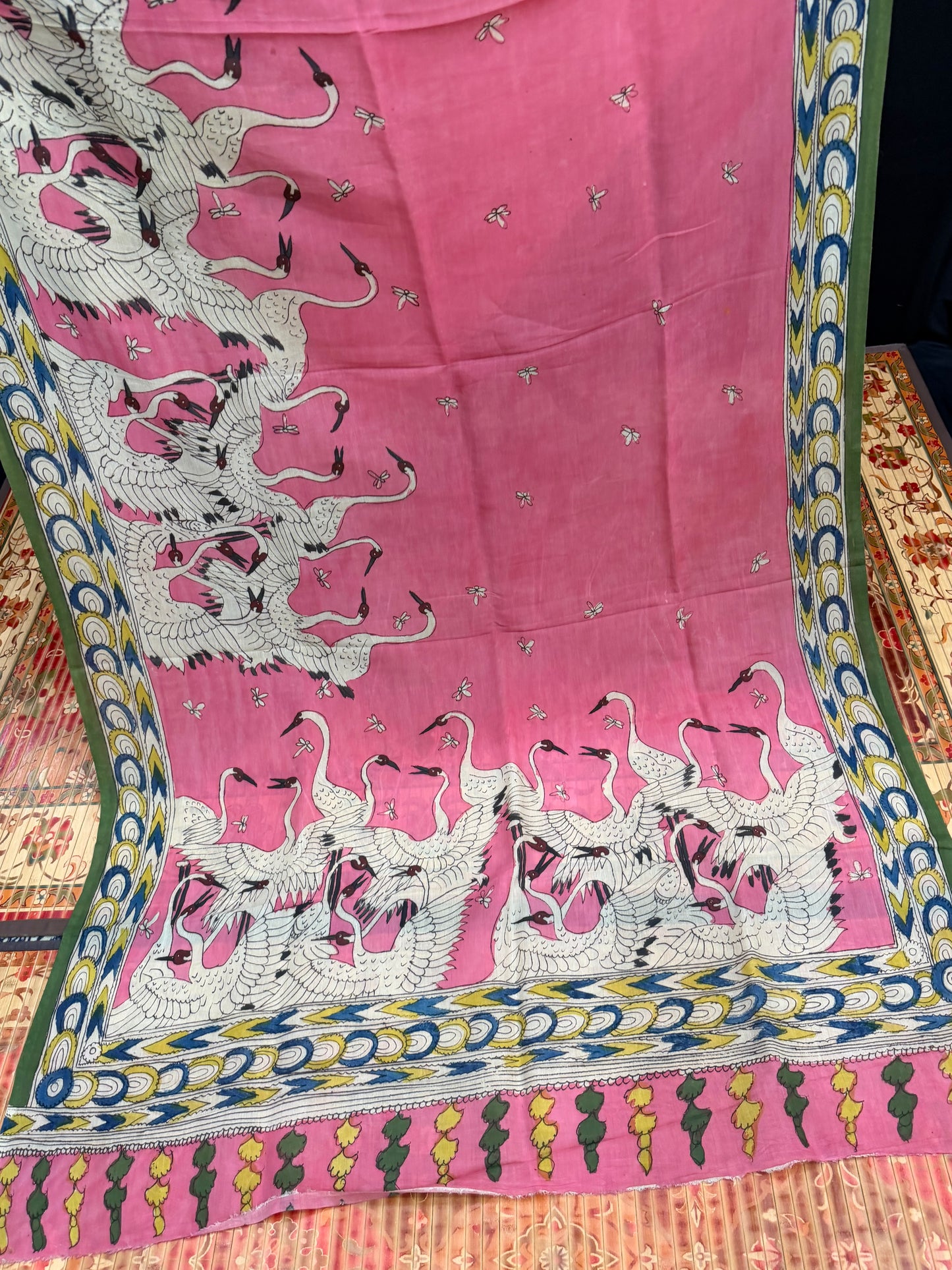 Silkcotton Penkalamkari Saree
