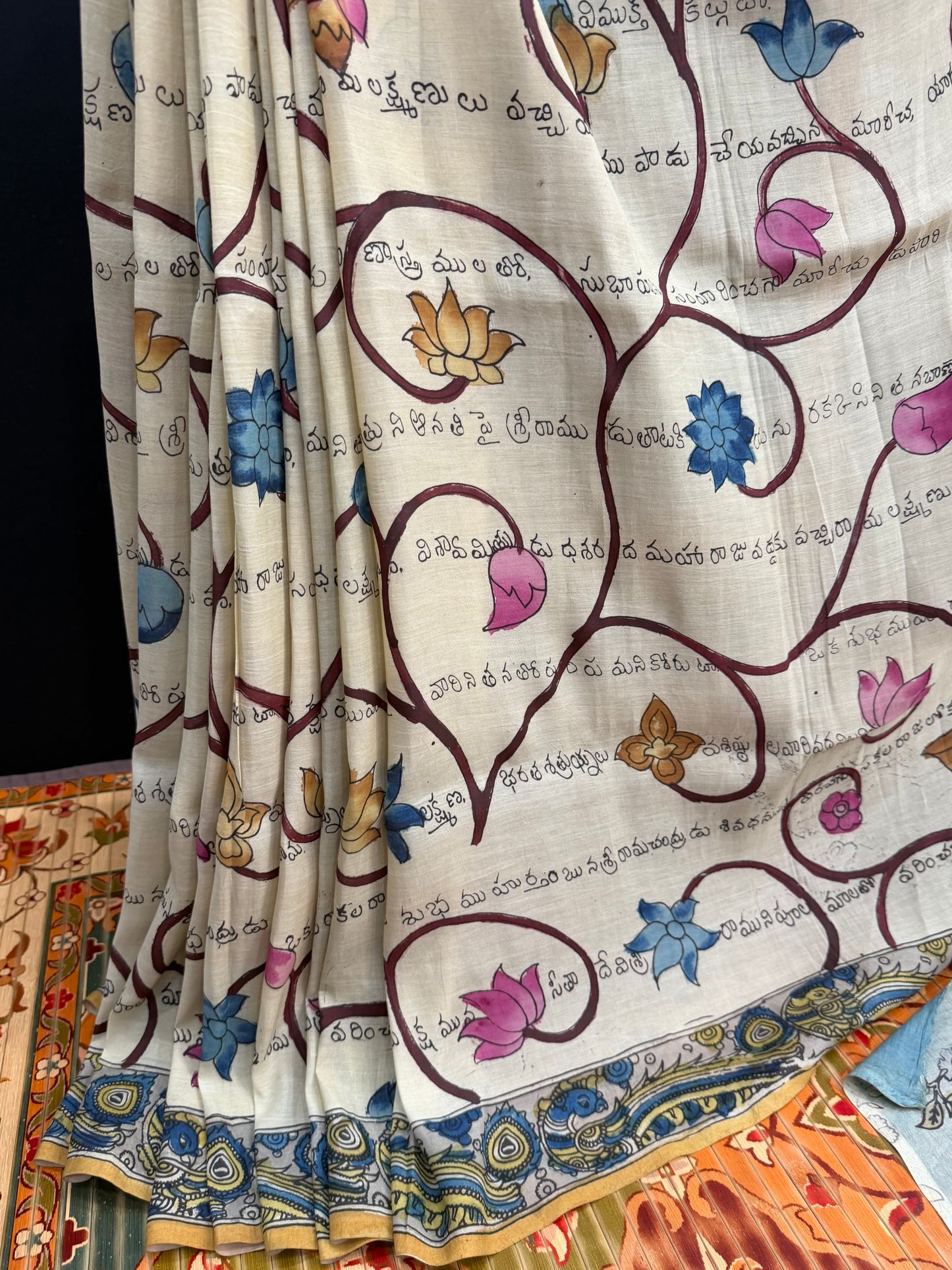 Silkcotton Penkalamkari Saree