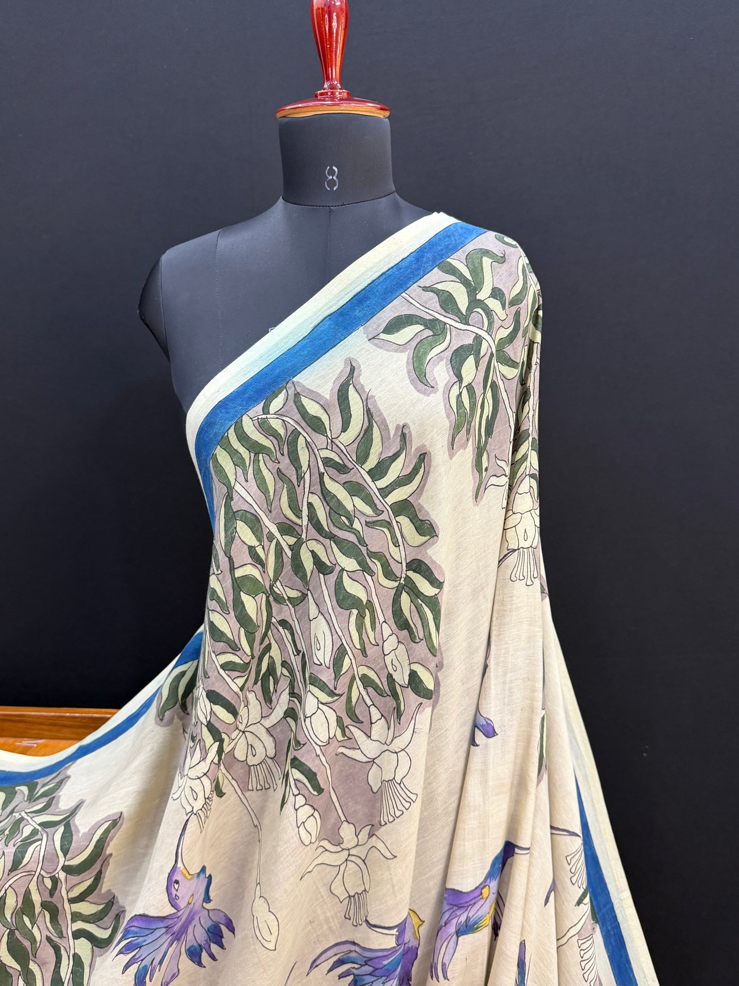 Silkcotton Penkalamkari Saree