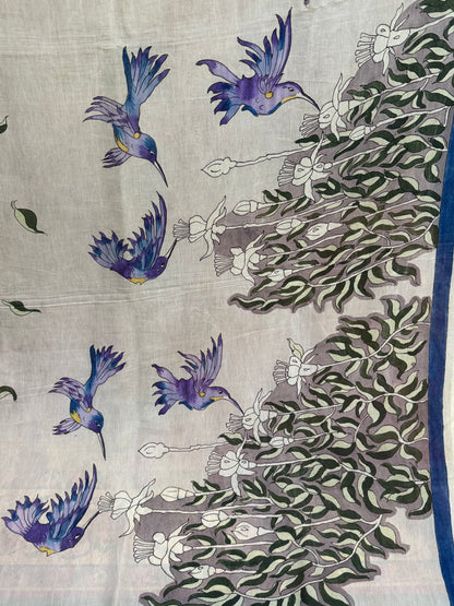 Silkcotton Penkalamkari Saree