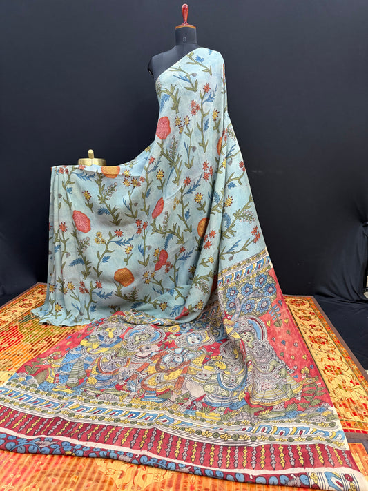 Silkcotton Penkalamkari Saree