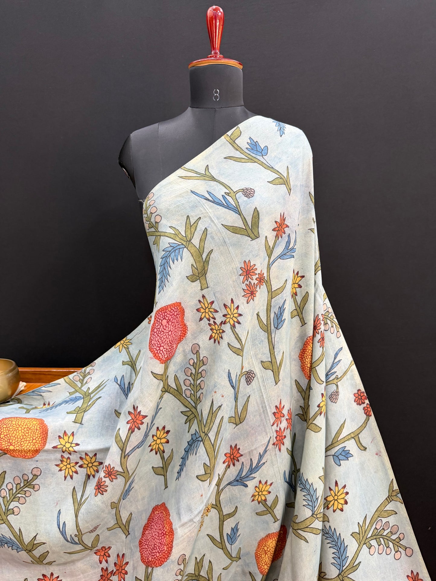 Silkcotton Penkalamkari Saree