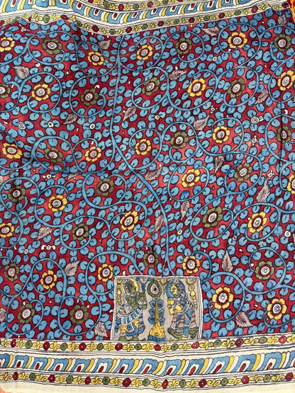 Silkcotton Penkalamkari Saree