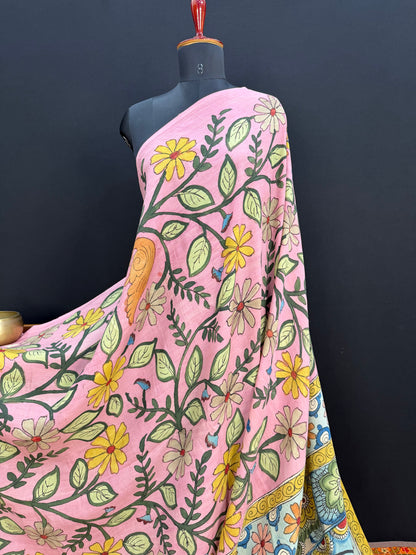 Silkcotton Penkalamkari Saree