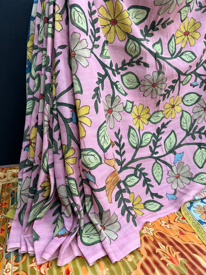 Silkcotton Penkalamkari Saree